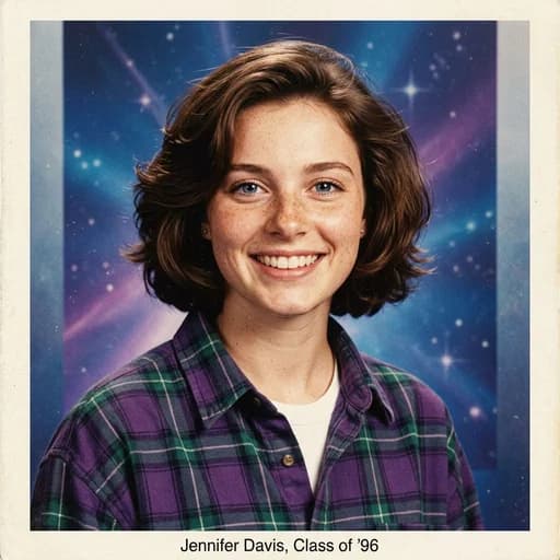 90s Yearbook AI photo filter