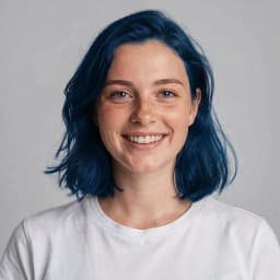 Blue Hair AI image filter