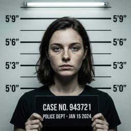 Mugshot AI image filter