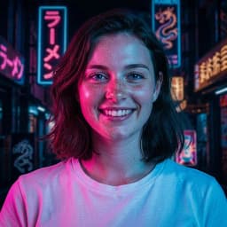 Neon Glow AI image filter