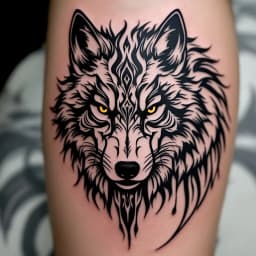 Style Black-White Tattoo Art for AI Image