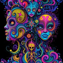 Style Psychedelic Entities for AI Image