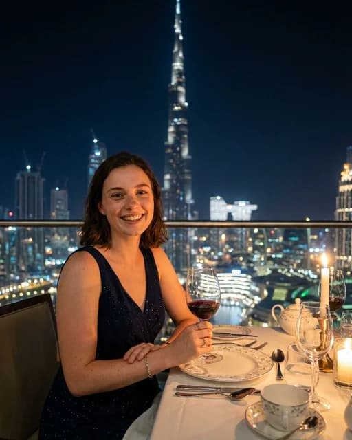 Luxury Dinner with Burj Khalifa View