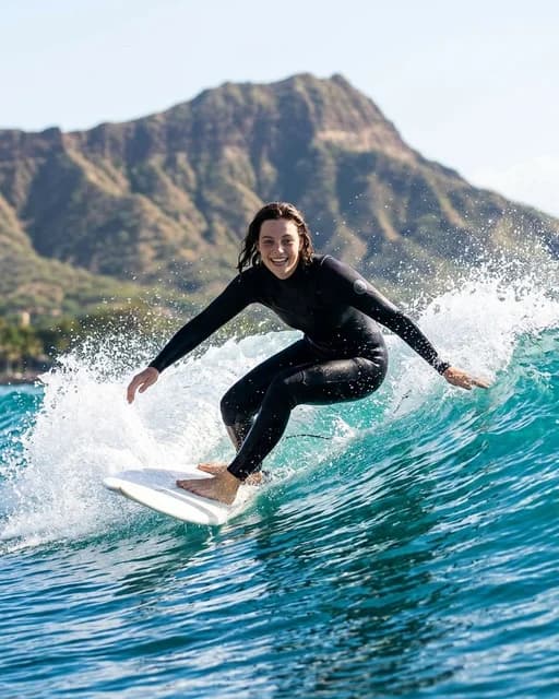Surfing in Hawaii