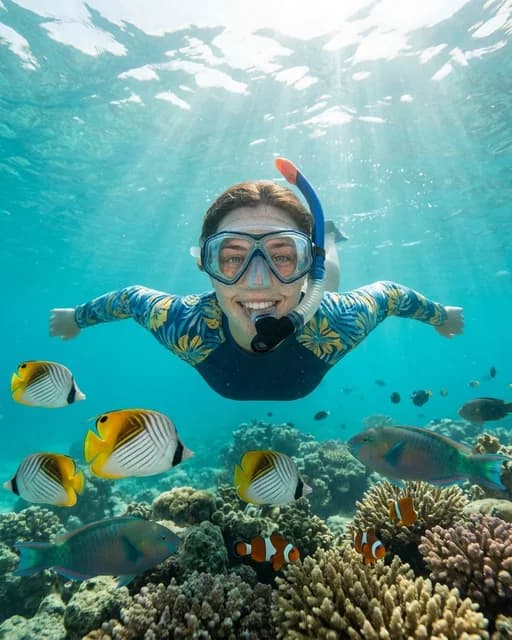 Snorkeling with Tropical Fish