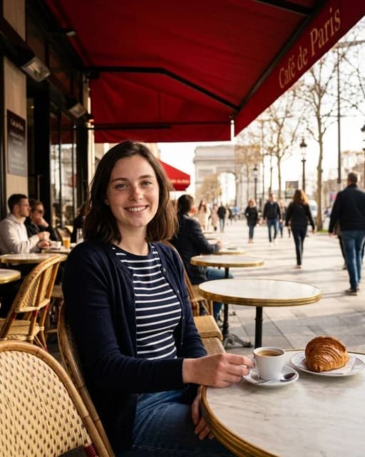 Café on the Champs-Élysées