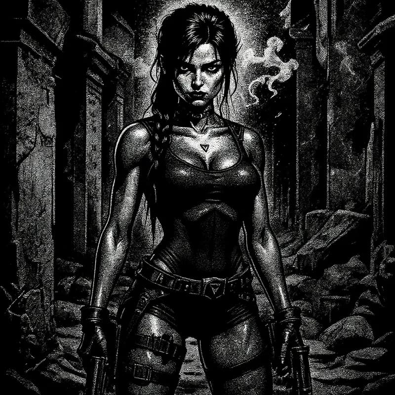 Noir Comic generated with Sin City AI Filter – Jun 19, 2025