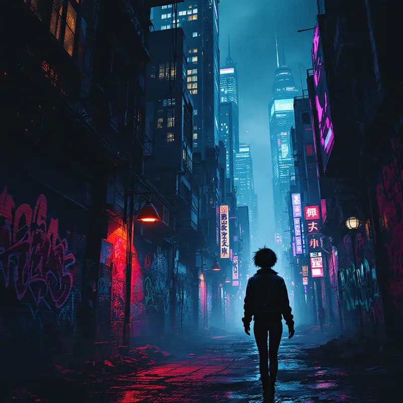 Cyberpunk image generated with Cyberpunk AI Image Generator – Apr 25, 2025